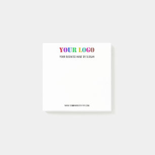Notas Post-it® Ejemplo de logotipo comercial promocional Post-it®