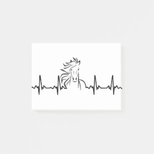 Notas Post-it® ekg del caballo