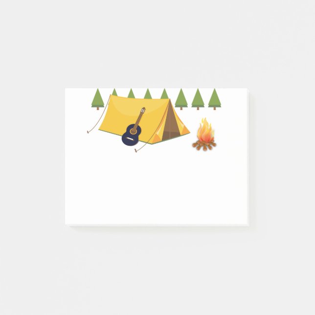 Notas Post-it® El acampar (Anverso)