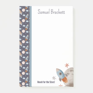 Notas Post-it® El alcance del cohete espacial Stars personalizado