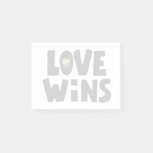 Notas Post-it® El amor gana