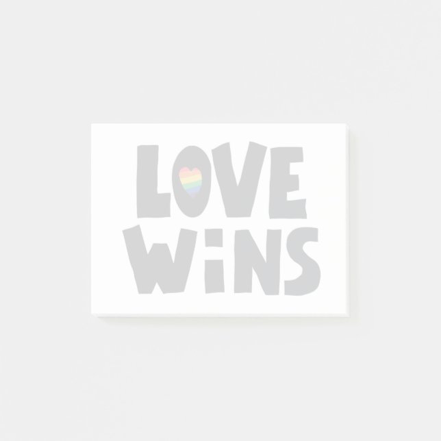Notas Post-it® El amor gana (Anverso)