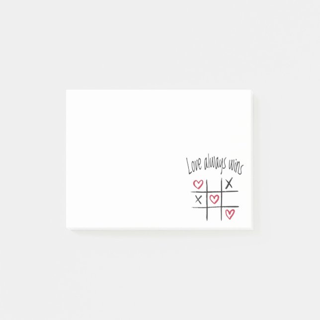 Notas Post-it® El amor siempre gana (Anverso)