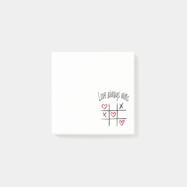 Notas Post-it® El amor siempre gana (Anverso)