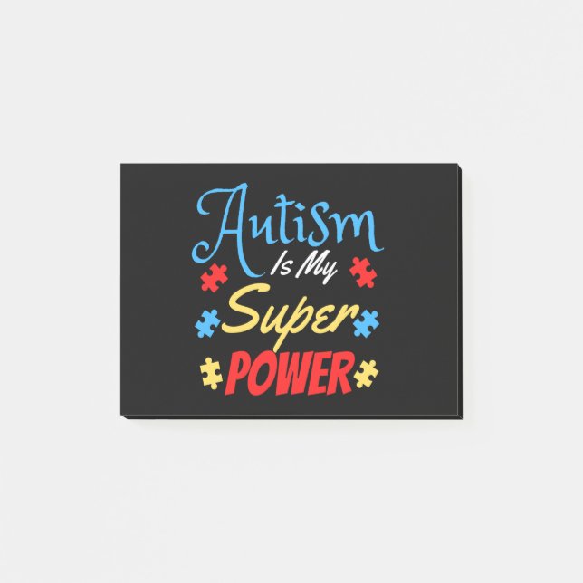 Notas Post-it® El autismo es mi superpoder (Anverso)