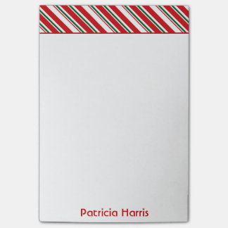 Notas Post-it® El bastón de caramelo raya navidad del |