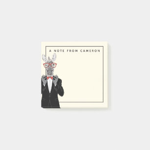 Notas Post-it® El caballero de la cebra el añade su nombre