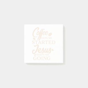 Notas Post-it® El Café De Cita Cristiana Me Comienza Con El Gui