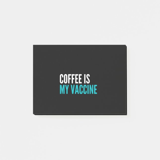 Notas Post-it® El café es mi vacuna (Anverso)