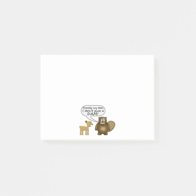 Notas Post-it® El castor no da una presa (Anverso)