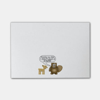 Notas Post-it® El castor no da una presa