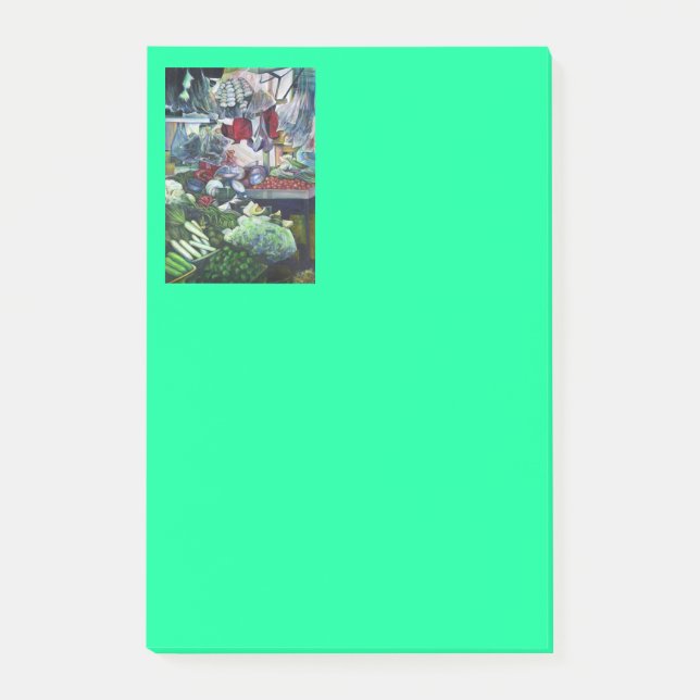 Notas Post-it® El club vegetal se reúne aquí (Anverso)