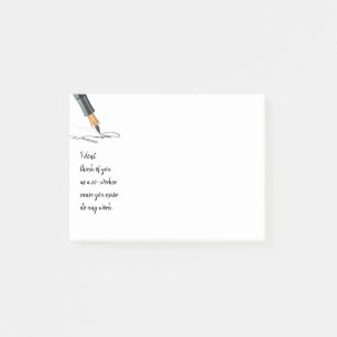 Notas Post-it® El compañero de trabajo de Cita divertida no funci