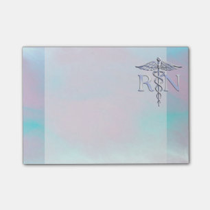 Notas Post-it® El cromo tiene gusto del caduceo del RN en estilo