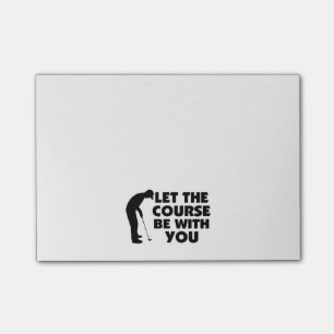 Notas Post-it® El curso esté con usted Golfing