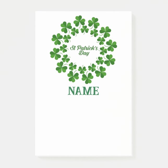 Notas Post-it® El Día de San Patricio fue Thunder_Cove (Anverso)