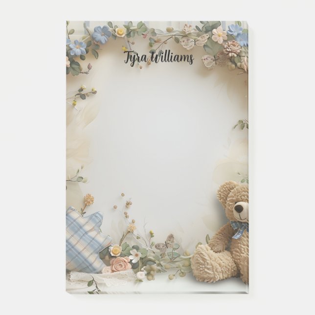 Notas Post-it® El día de San Valentín Cute Teddy Bear (Anverso)