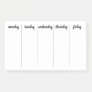 Notas Post-it® El día del personalizable 7 del planificador rasga