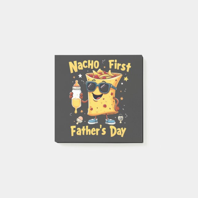 Notas Post-it® El día del primer padre de Nacho Cinco De Mayo Pap (Anverso)