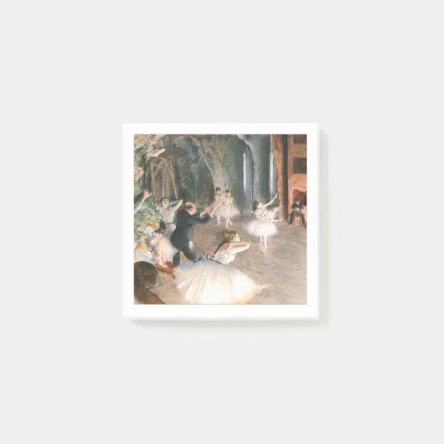 Notas Post-it® El ensayo en escena (1874) Edgar degas (Anverso)