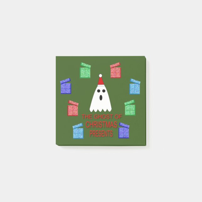 Notas Post-it® El fantasma de la Navidad nos ofrece divertidos (Anverso)