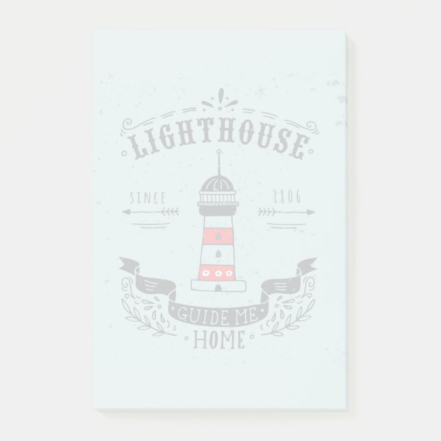 Notas Post-it® El faro me dirige el poster casero (Anverso)