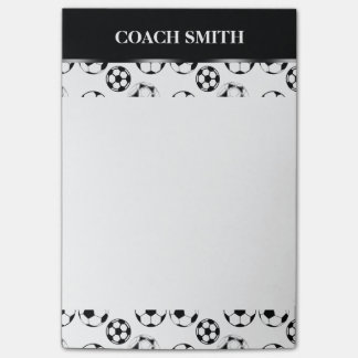 Notas Post-it® El fútbol del coche del fútbol PERSONALIZA