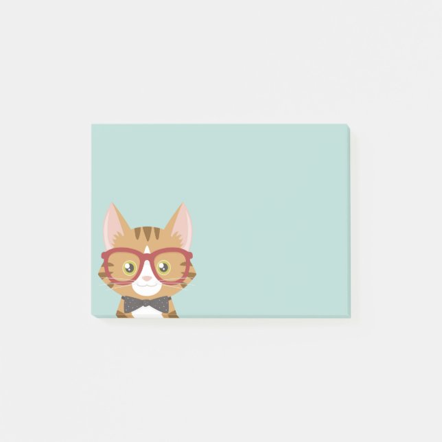 Notas Post-it® El gato anaranjado del inconformista del Tabby (Anverso)