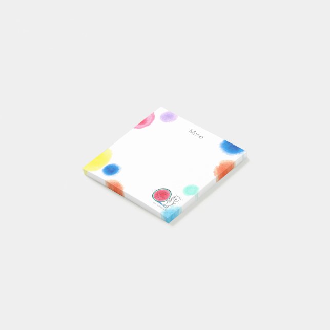 Notas Post-it® El gato de la sandía lo publica (En perspectiva)