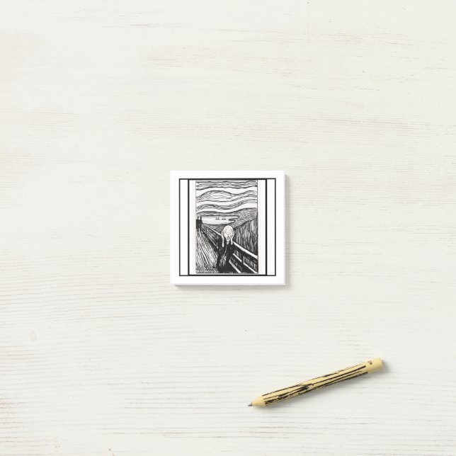 Notas Post-it® el grito de Edvard Munch (Escritorio)