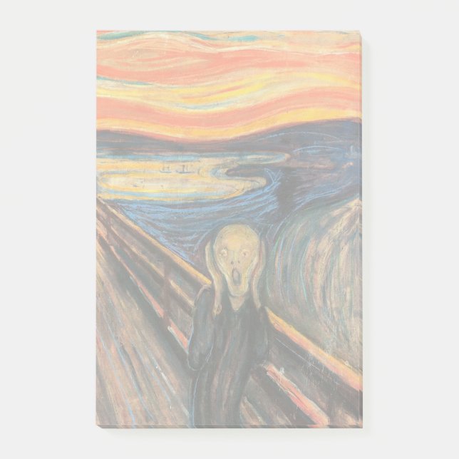 Notas Post-it® El grito de Edvard Munch (Anverso)