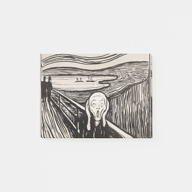 Notas Post-it® El grito Edvard Munch (Anverso)