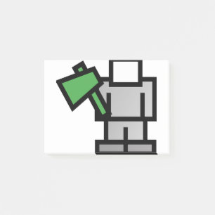 Notas Post-it® El hacha de batalla en verde