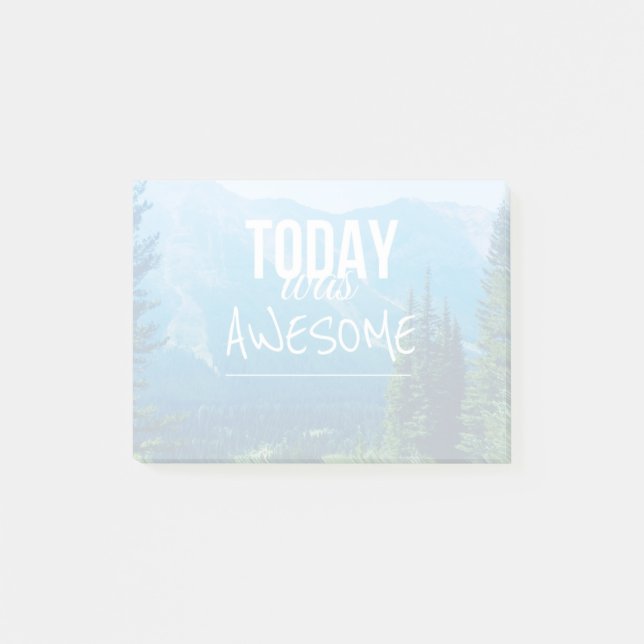 Notas Post-it® El hoy era impresionante (Anverso)