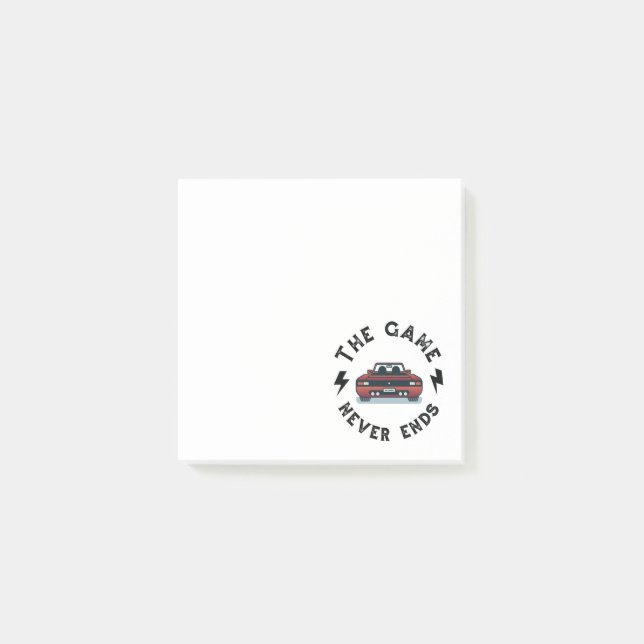 Notas Post-it® El juego nunca termina (Anverso)