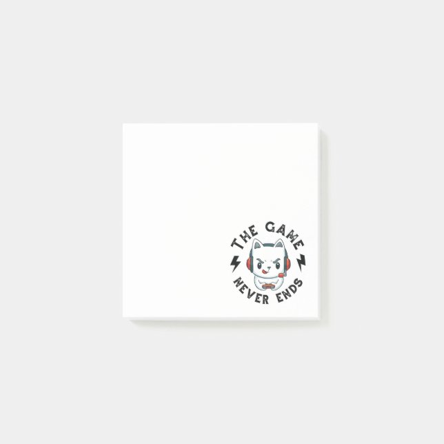 Notas Post-it® El juego nunca termina (Anverso)