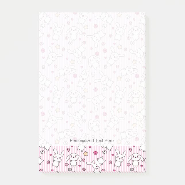 Notas Post-it® el kawaii raya el modelo (Anverso)