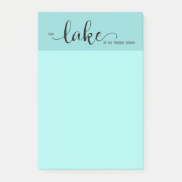 Notas Post-it® el lago es mi lugar feliz