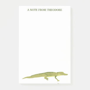 Notas Post-it® El ligador verde realista gráfico personalizado