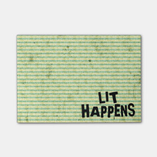 Notas Post-it® El Lit divertido del lector del escritor sucede