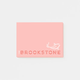 Notas Post-it® El logo de Brookstone Notepad