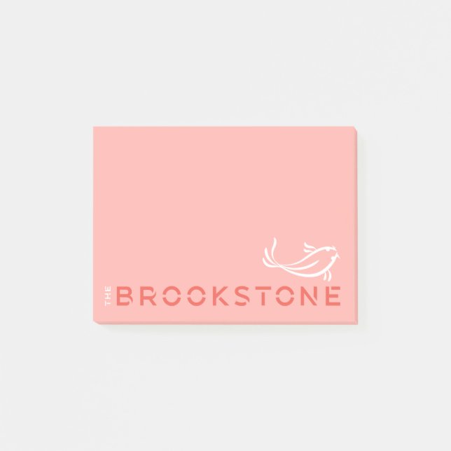 Notas Post-it® El logo de Brookstone Notepad (Anverso)