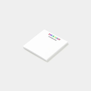 Notas Post-it® El logotipo de su empresa y el texto de su Persona