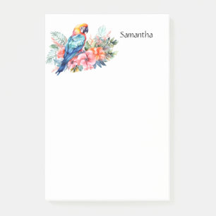 Notas Post-it® El loro tropical de Macaw personalizado