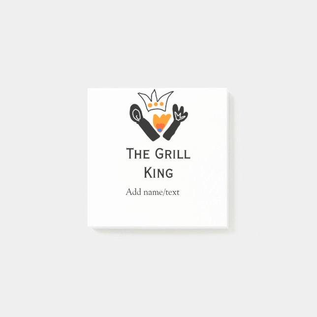 Notas Post-it® El maestro de la parrilla agregue el nombre de la  (Anverso)