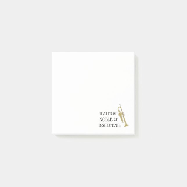 Notas Post-it® El más noble de los instrumentos - Trumpet (Anverso)