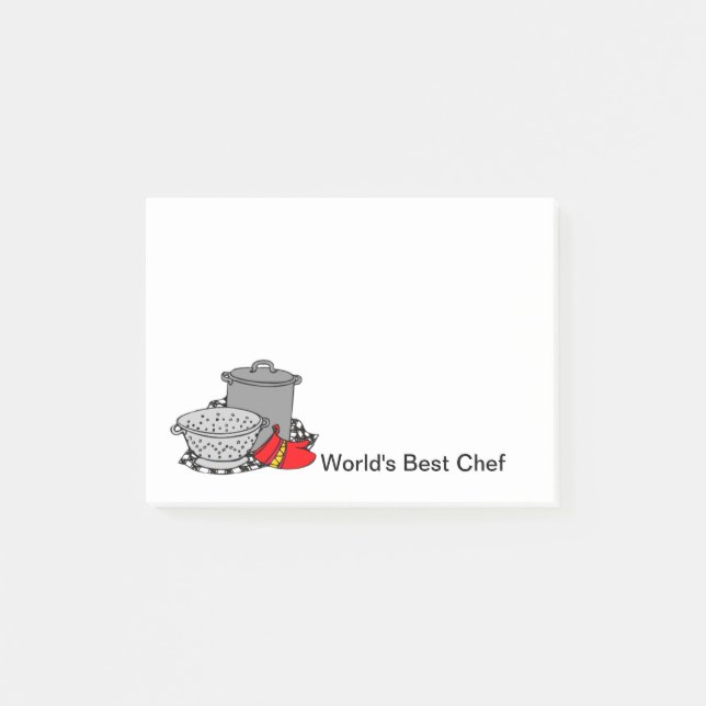Notas Post-it® El mejor cocinero del mundo (Anverso)
