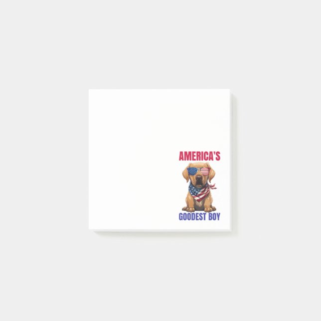 Notas Post-it® El mejor labrador de América (Anverso)