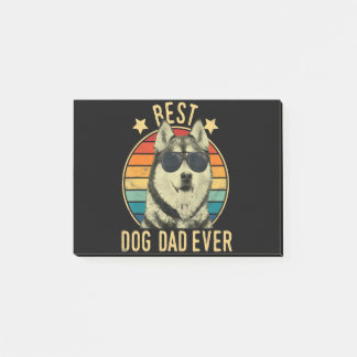 Notas Post-it® El mejor padre del perro. | Regalo para papá husky