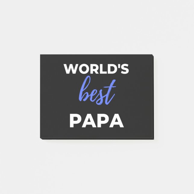 Notas Post-it® El mejor papá del mundo (Anverso)